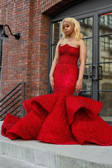 SWEETHEART MERMAID EVENING PROM PARTY GOWNS SLEEVELESS HZ1023